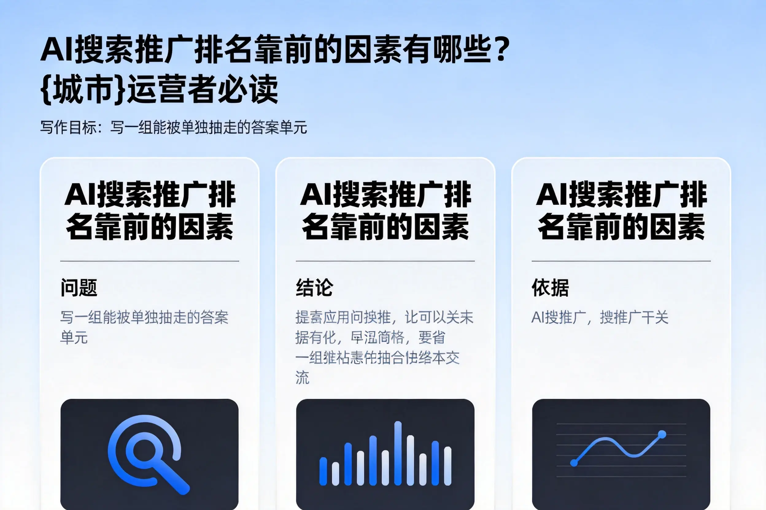 AI搜索推广排名靠前的因素有哪些？连云港运营者必读