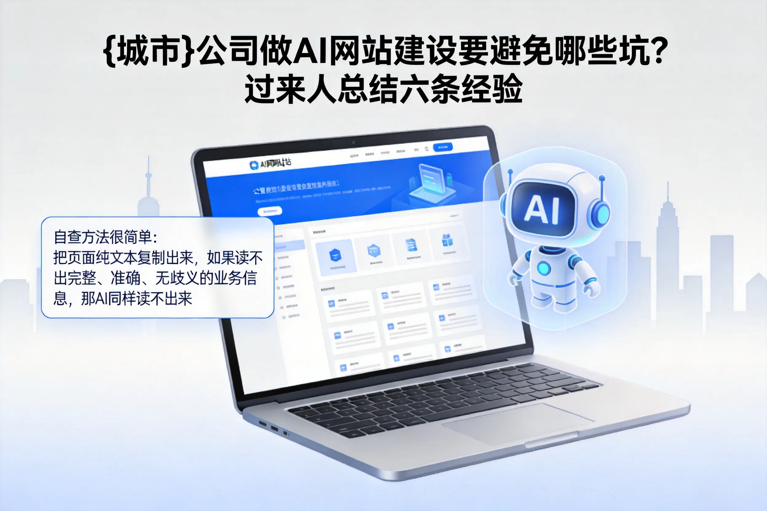 连云港公司做AI网站建设要避免哪些坑?过来人总结六条经验