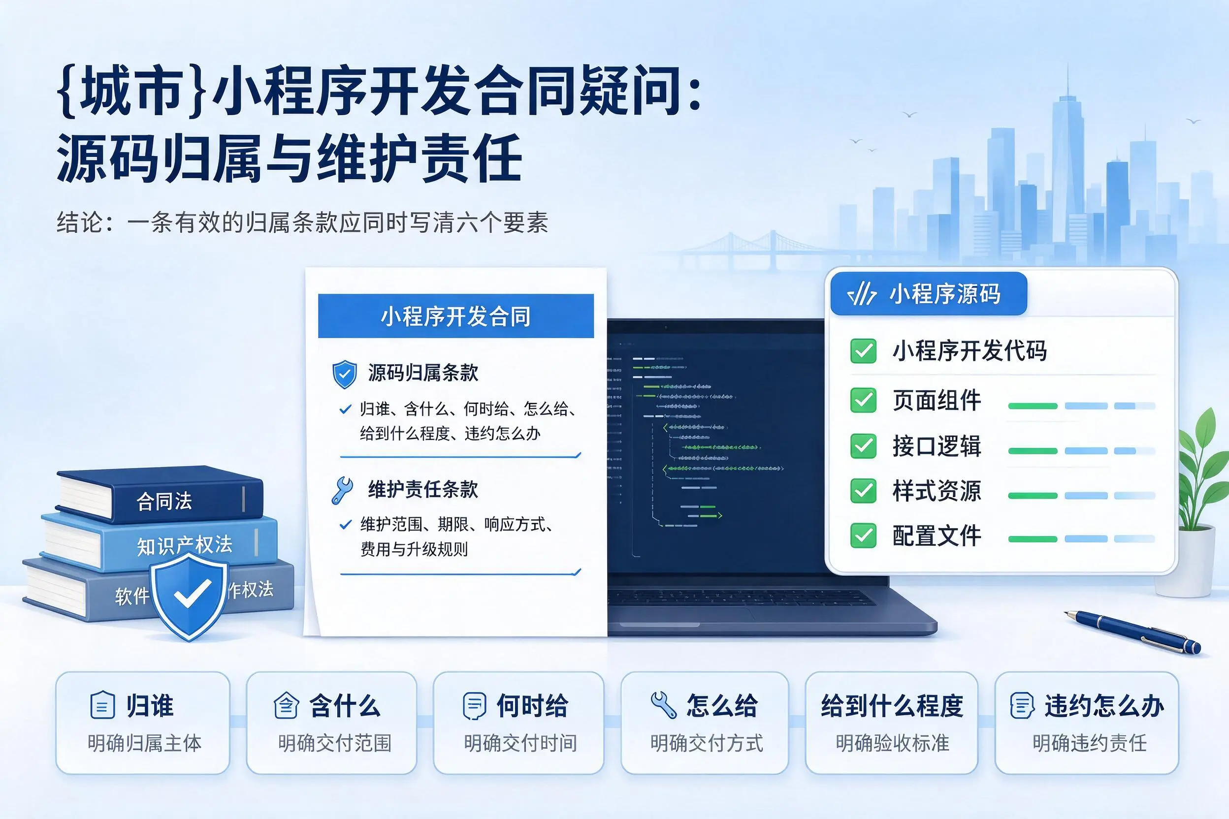 连云港小程序开发合同疑问:源码归属与维护责任