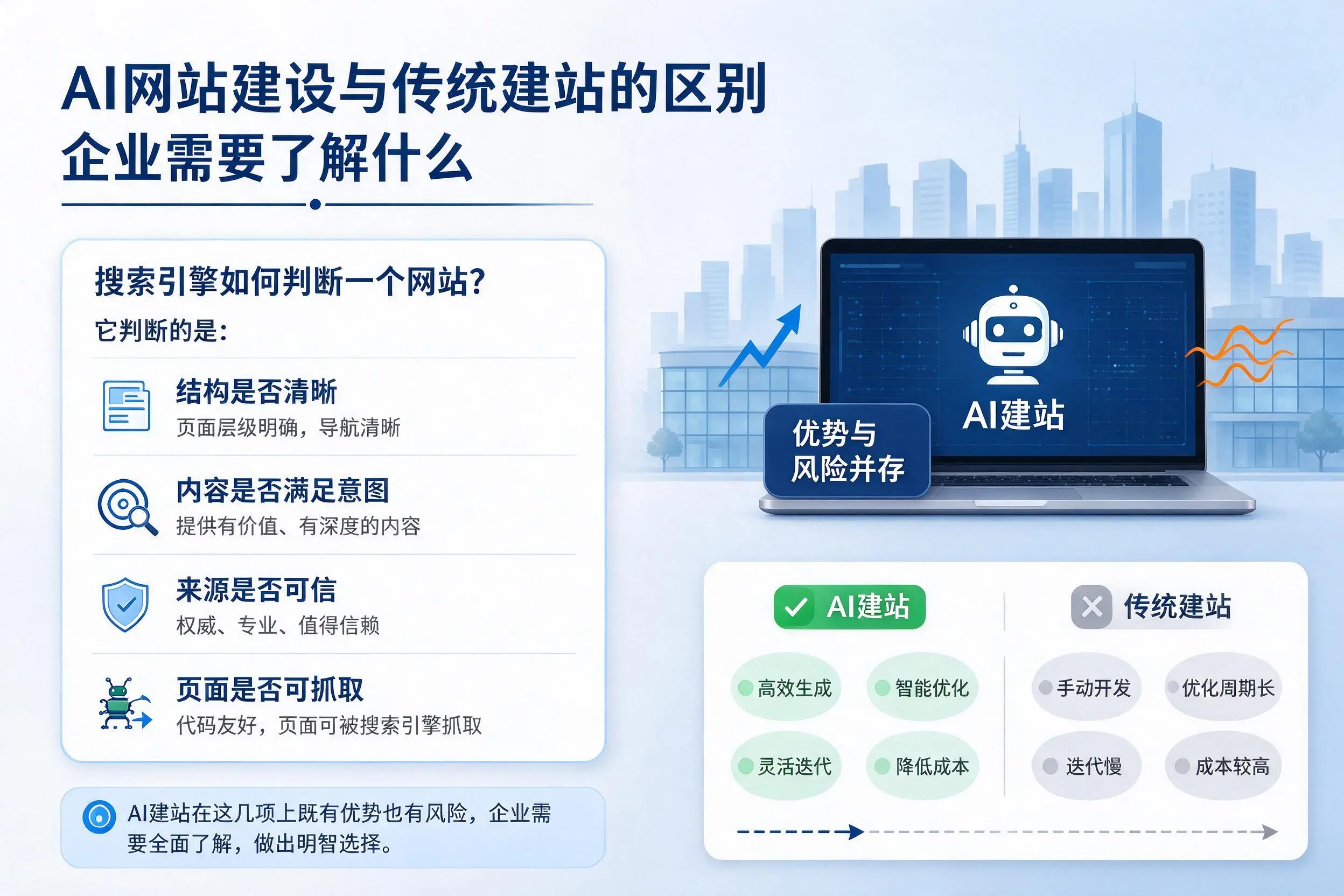 AI网站建设与传统建站的区别，连云港企业需要了解什么