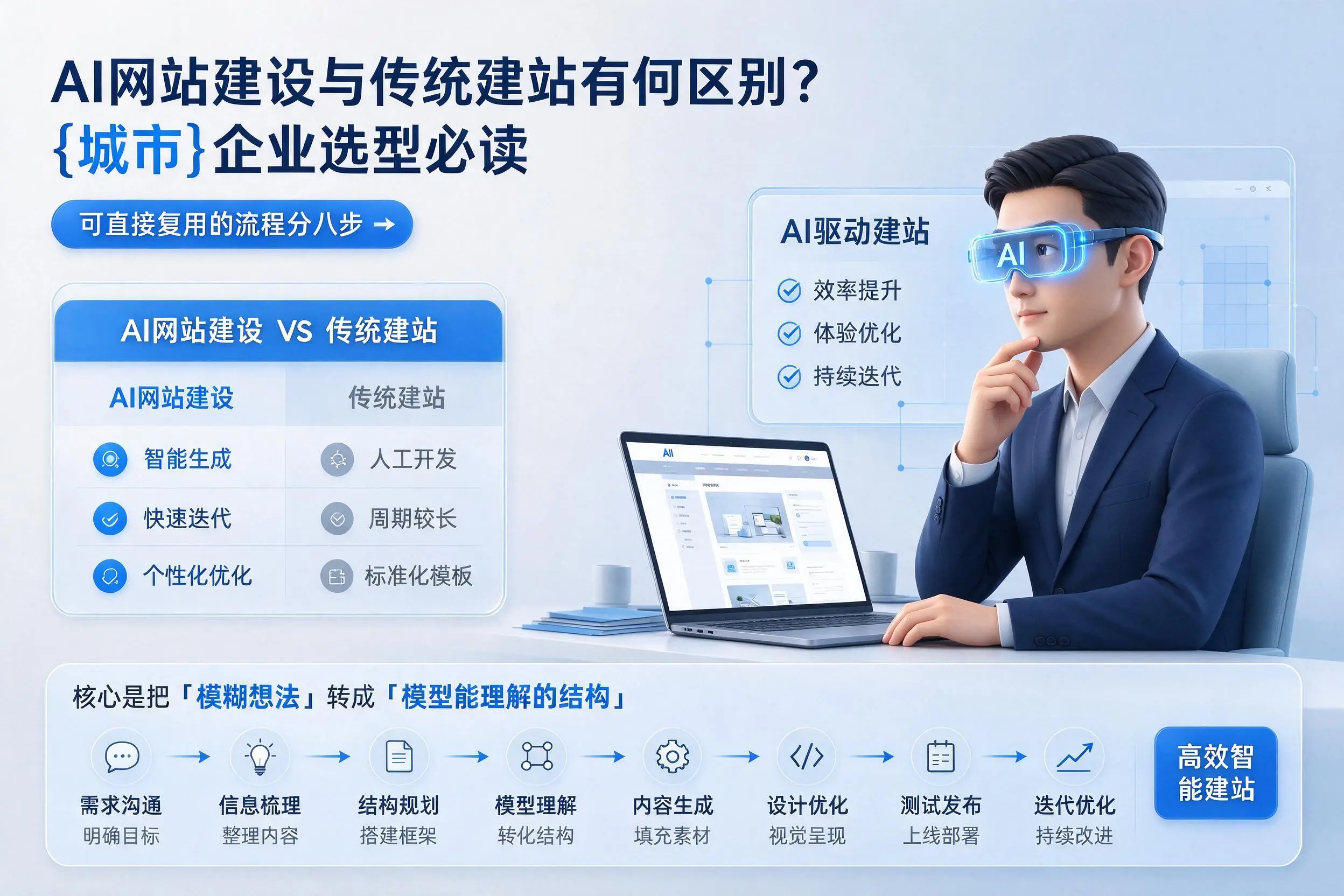AI网站建设与传统建站有何区别?连云港企业选型必读