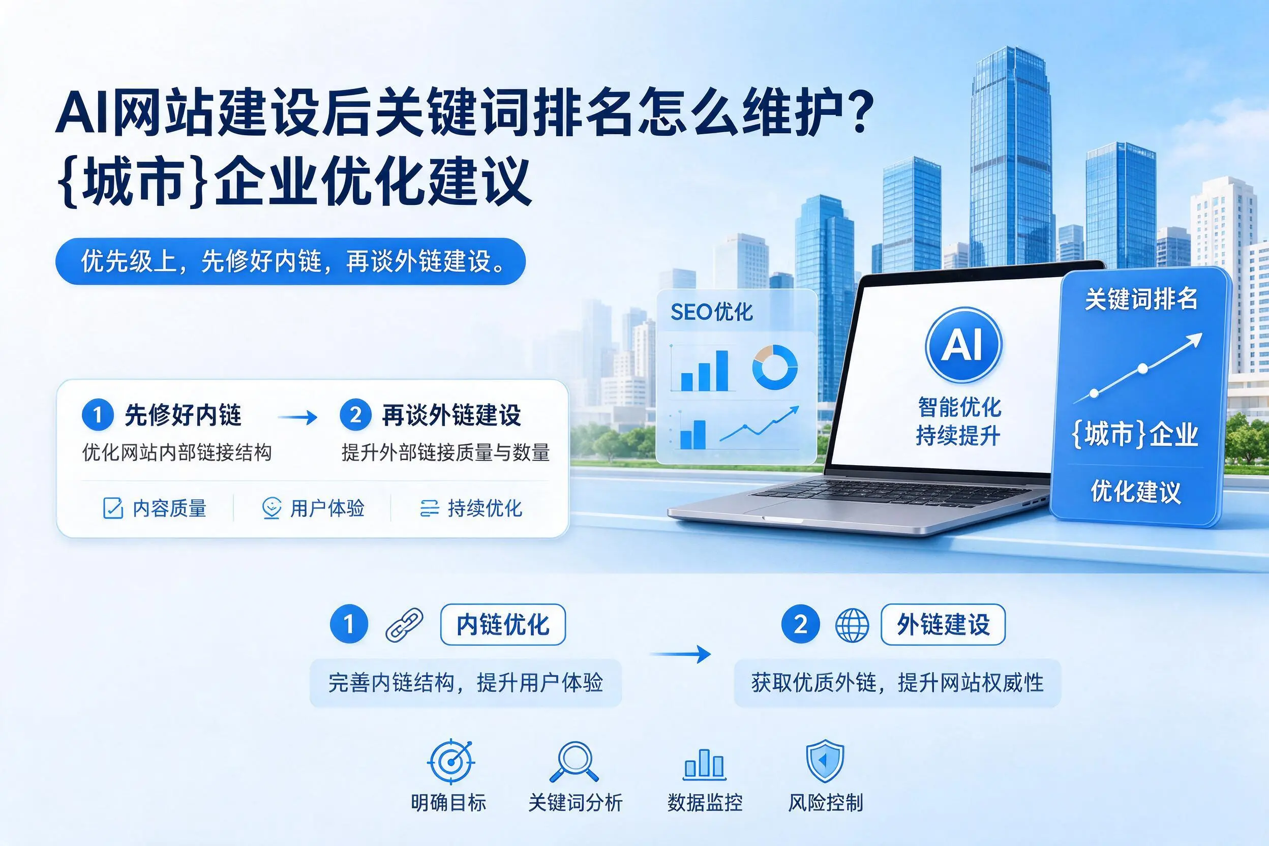 AI网站建设后关键词排名怎么维护?连云港企业优化建议