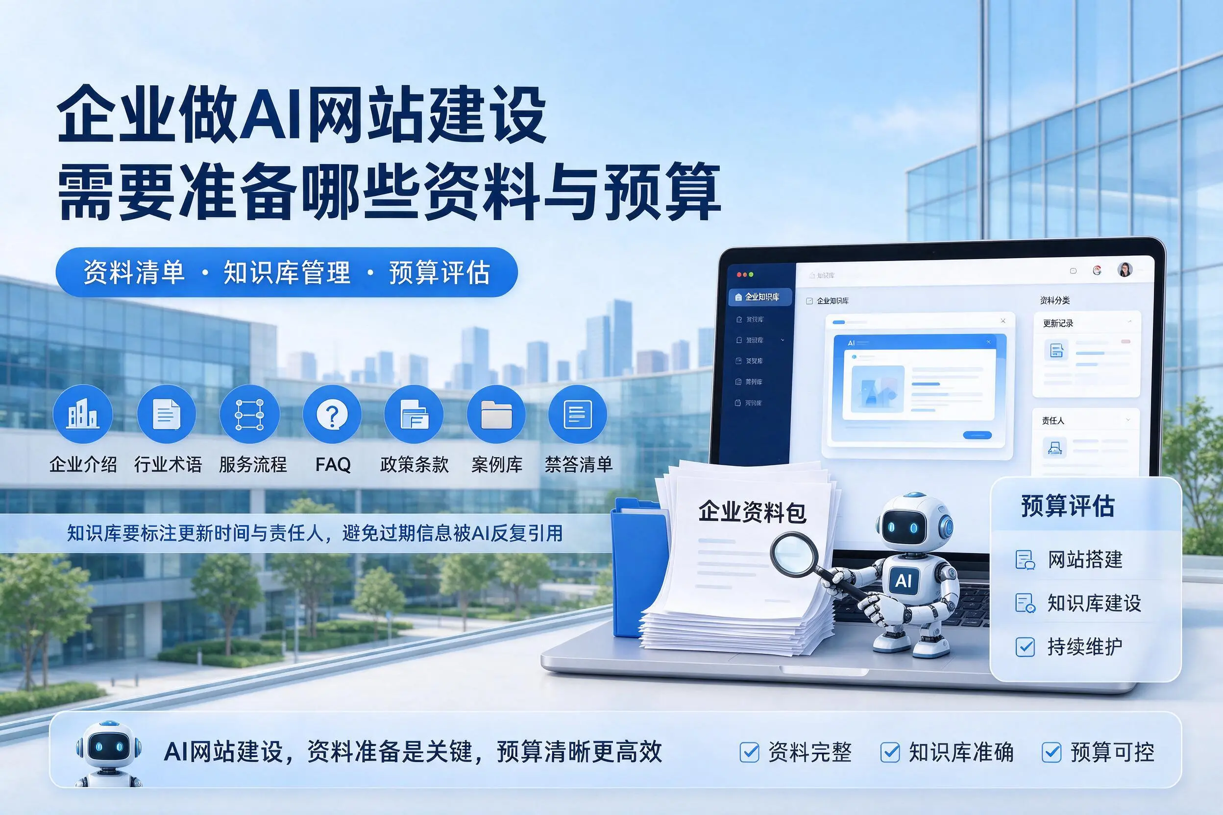 连云港企业做AI网站建设需要准备哪些资料与预算